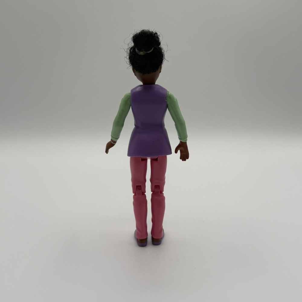 Fisher Price Loving Family African American Mom Figure Purple Outfit Doll 2002 - Picture 2 of 6